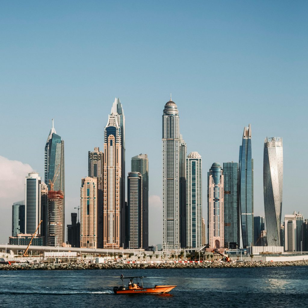 Scenic waterfront view of Dubai Marina, a must-visit spot in the Top 7 Must-See Attractions in Dubai.