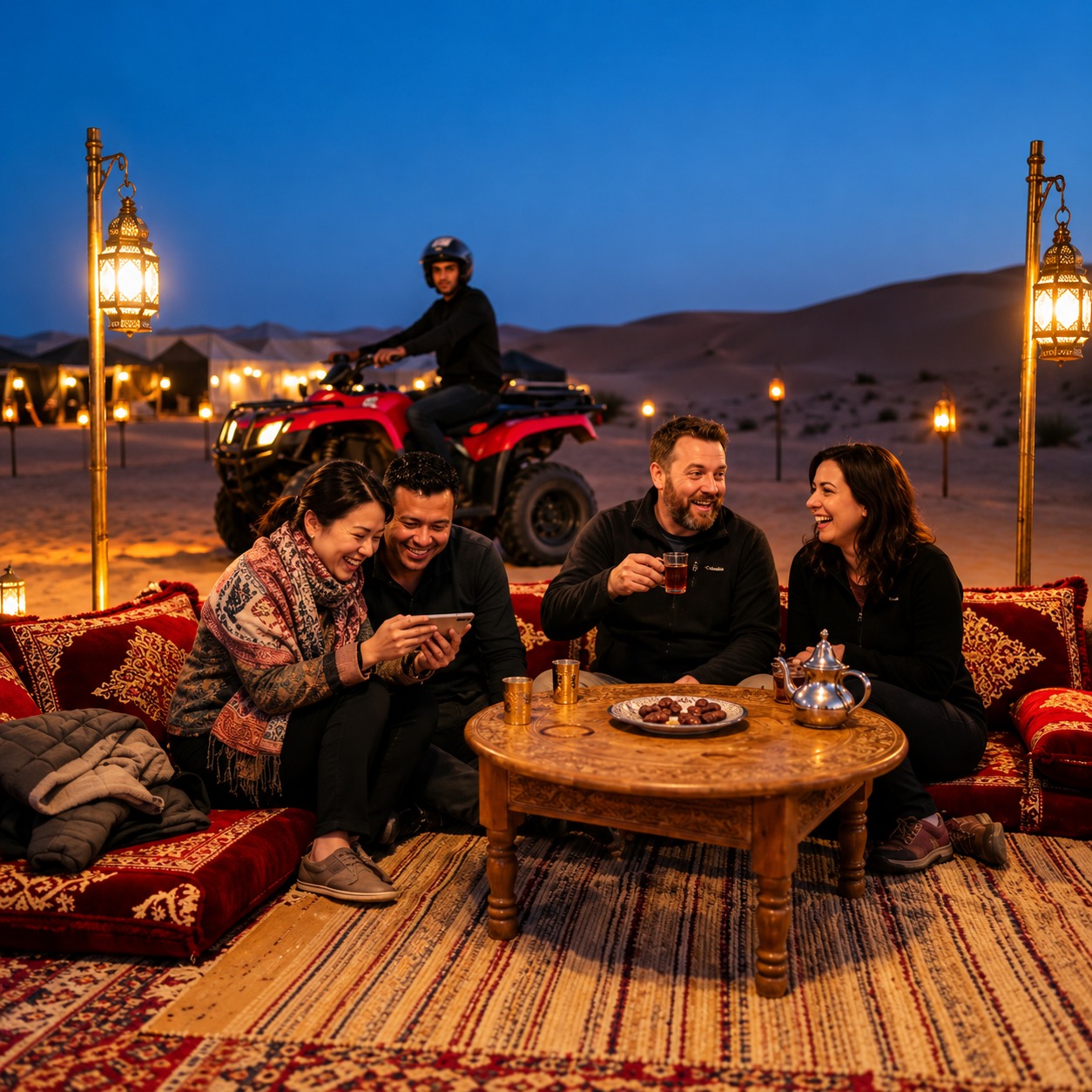 Overnight desert safari Dubai for couples