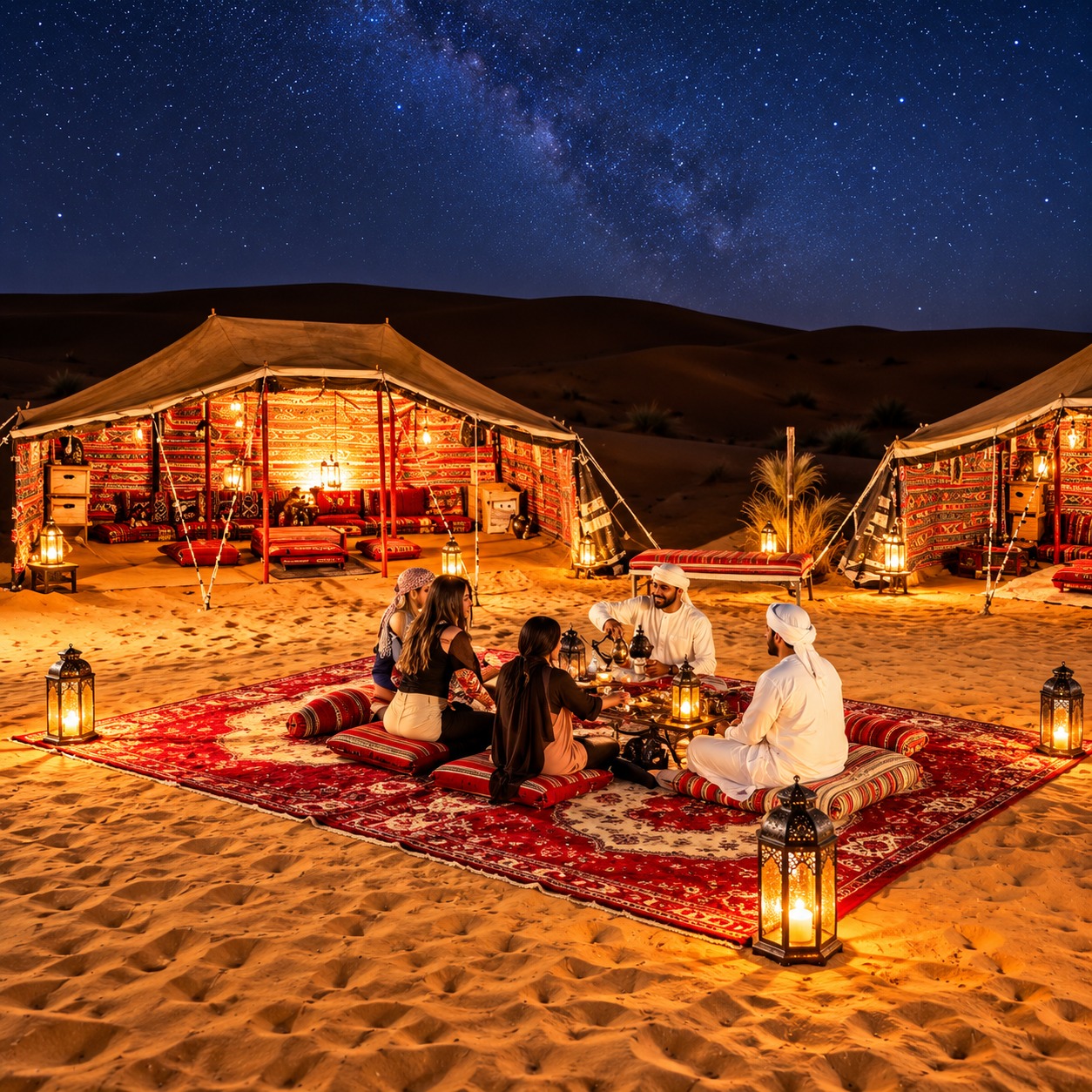 Overnight desert safari Dubai with BBQ dinner