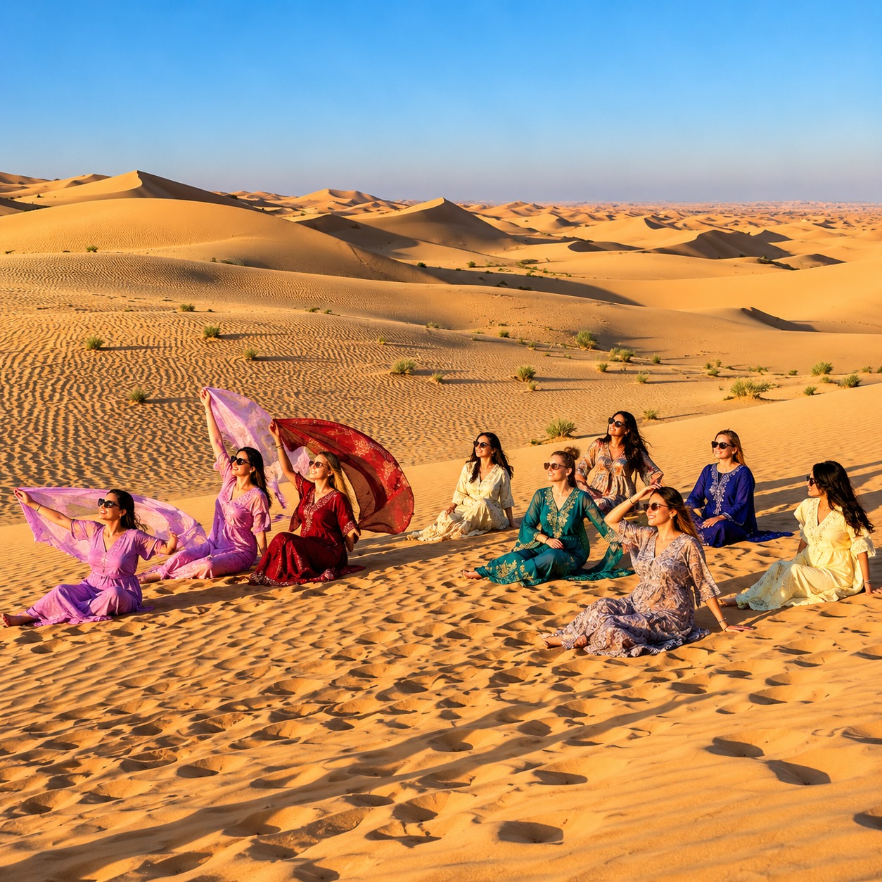 Sharing desert safari Dubai with BBQ dinner