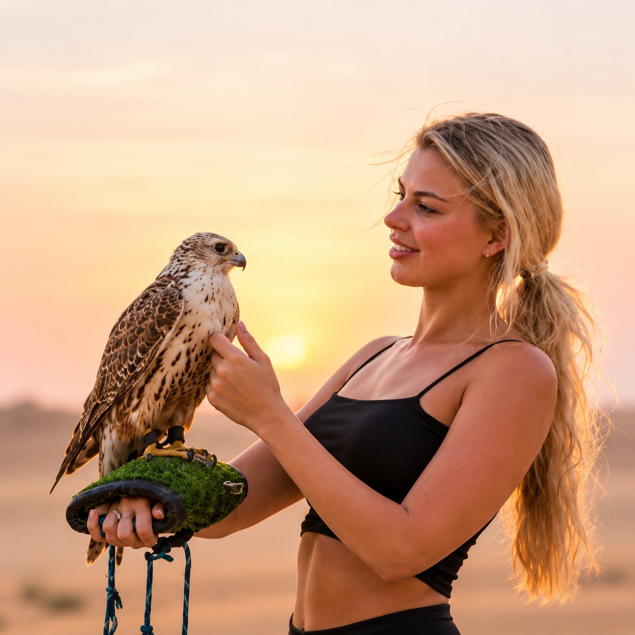 Professional falcon photography Dubai tour