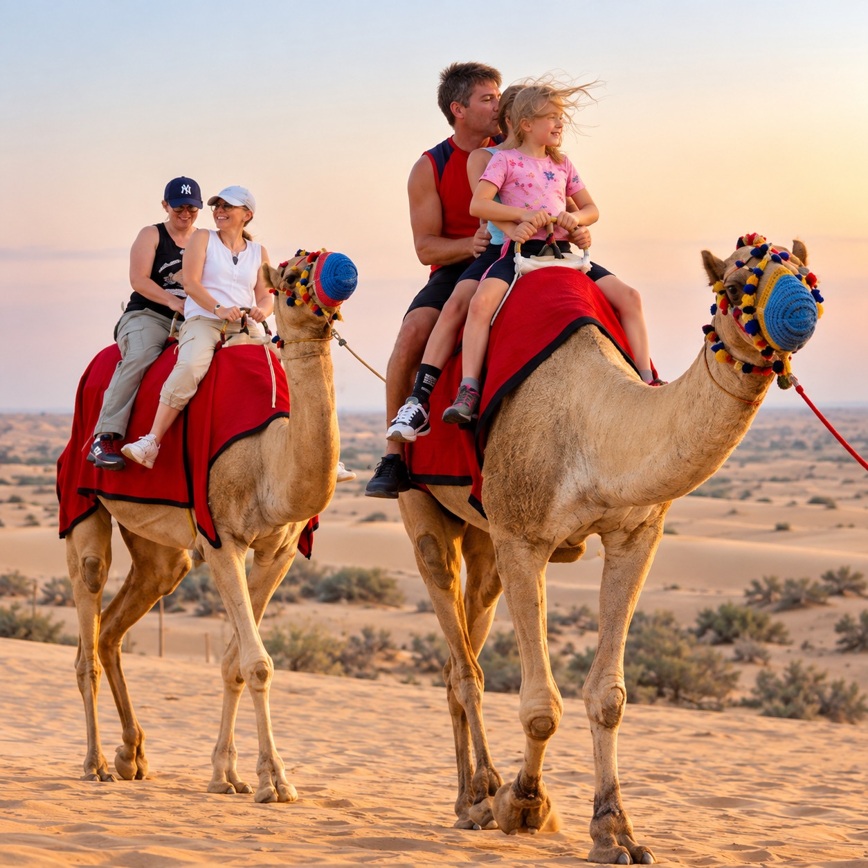Camel ride in desert safari Dubai