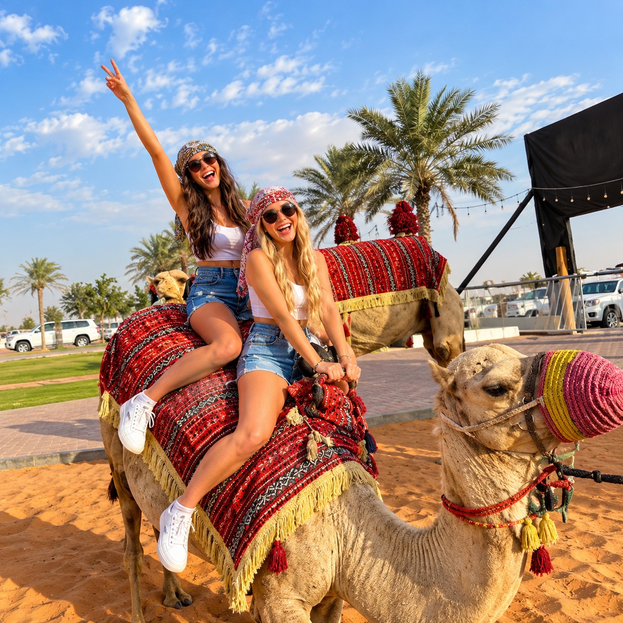 Sharing desert safari Dubai with live entertainment